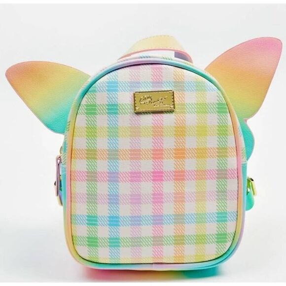 NWOT BETSY JOHNSON RAINBOW KITSCH BACKPACK PURSE - Picture 1 of 10